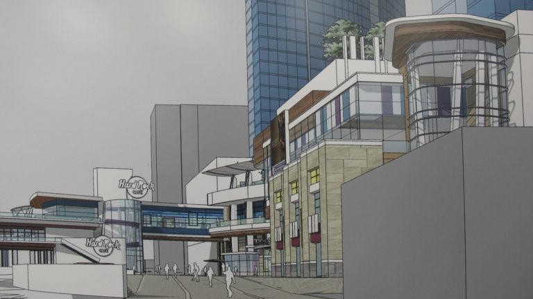 A 2012 rendering of Hard Rock's proposal for its casino. The project was later abandoned.(AP Photo/Wayne Parry) 