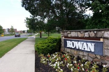 Sign for Rowan University