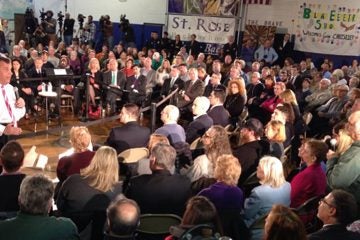 20140326-town-hall-christie-1200 Gov Christie speaking to residents at a town hall meeting in Belmar, N.J.