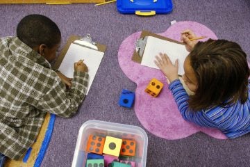  Students working at Pace Charter School in Hamilton, N.J. (AP Photo/Mike Derer) 