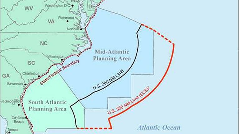Seismic testing is used to locate underwater gas and oil deposits. 