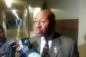  Mayor Michael Nutter said Tuesday a city measure decriminalizing small amounts of marijuana is not a priority. (Tom MacDonald/WHYY)  