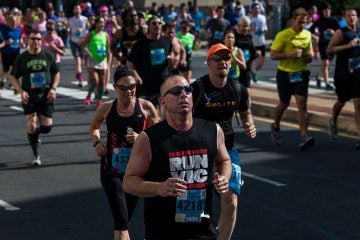 Runners participate in the 2014 Broad Street Run (Brad Larrison/for NewsWorks