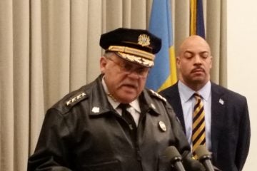  Police Commissioner Charles Ramsey and District Attorney Seth Williams talk about case Thursday. (Tom MacDonald/WHYY) 