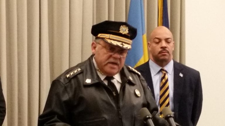  Police Commissioner Charles Ramsey and District Attorney Seth Williams talk about case Thursday. (Tom MacDonald/WHYY) 