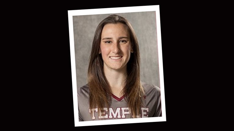  Rachel Hall of Mullica Hill, N.J. is a member of Temple University's Lacrosse Team. (Photo from Temple.edu) 