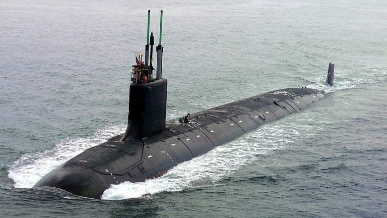  The USS New Jersey will be a Virginia class attack submarine like the USS Virginia, shown here.(Photo courtesy of U.S. Navy) 