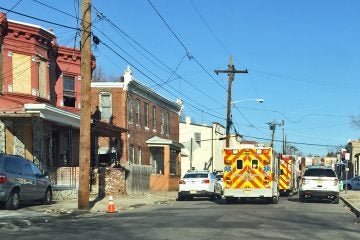  Ambulances on the scene of a car accident in Camden, NJ (Alan Tu/WHYY, file) 