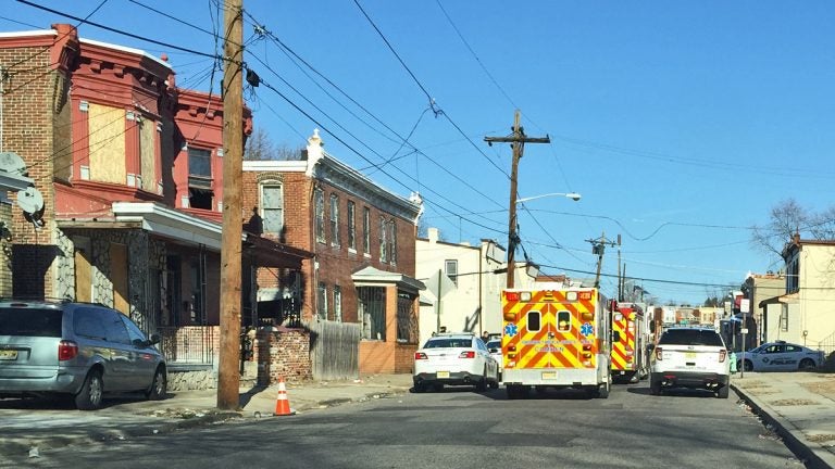  Ambulances on the scene of a car accident in Camden, NJ (Alan Tu/WHYY, file) 