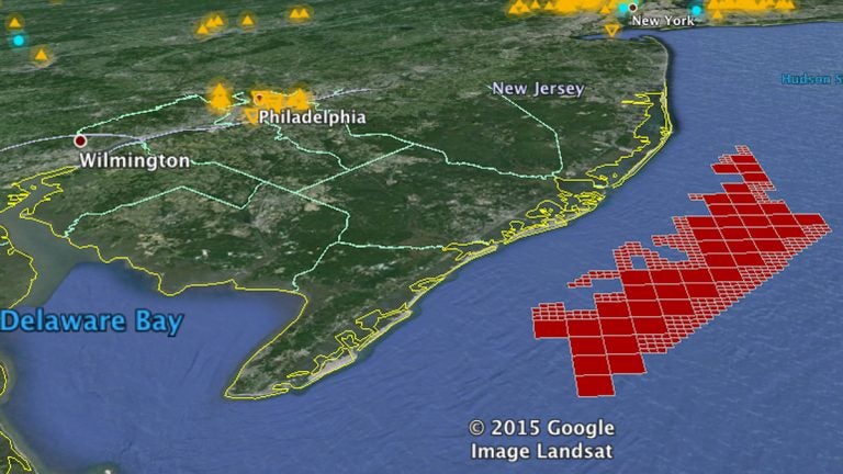  Map of the New Jersey Lease Areas (Image courtesy of Bureau of Ocean Energy Management) 