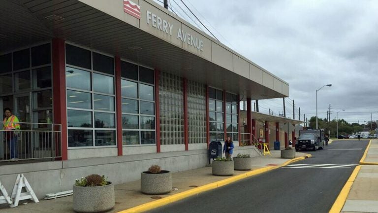  Ferry Avenue Station is one of five PATCO stations operating today. (Alan Tu/WHYY) 