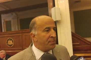 20151021_110530 Councilman Mark Squilla says the committee move is just a backup, satisfying financiers of the project in case the new mall is not as profitable as projected. (Tom MacDonald/WHYY)