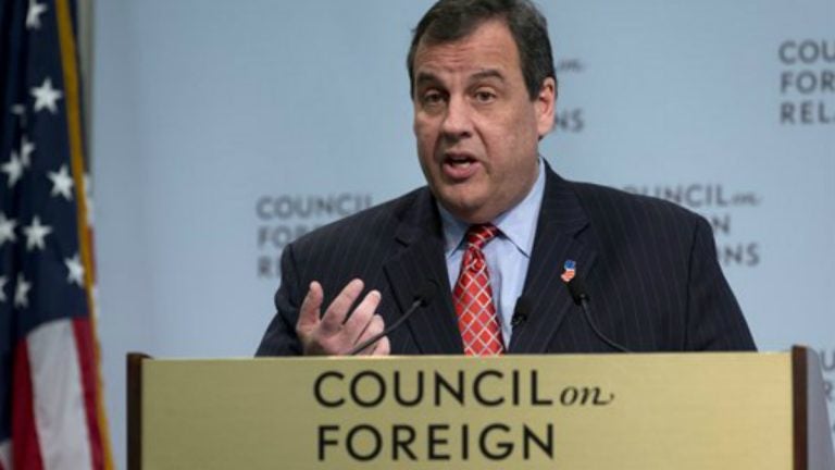  Chris Christie speaks at the Council on Foreign Relations in Washington, Tuesday, Nov. 24, 2015. (AP Photo/Carolyn Kaster) 