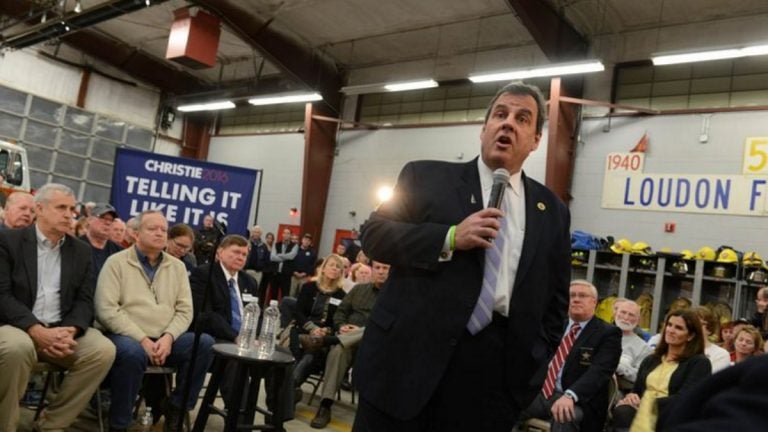  Chris Christie at a town hall event in Loudon, New Hampshire on Nov. 30, 2015(Photo courtesy of Matt Katz) 