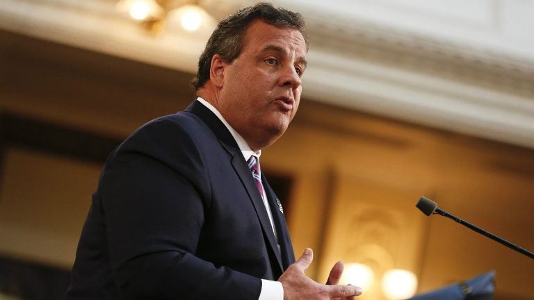  New Jersey Gov. Chris Christie delivers his budget address for fiscal year 2015 to the Legislature, February 25, 2014 at the Statehouse in Trenton, New Jersey.(Jeff Zelevansky / Getty) 