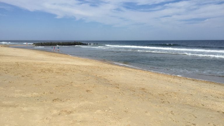  A beach in Belmar, NJ. (Alan Tu/WHYY, file) 