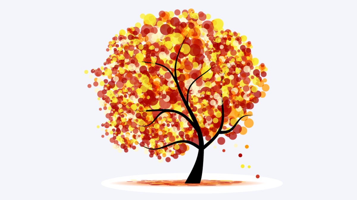 Осенние деревья Минимализм