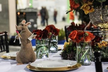  Head to the Philadelphia Flower Show to check out this year's Disney theme. Here, Flowers by David created a 'Ratatouille' inspired design. (Kimberly Paynter/WHYY) 