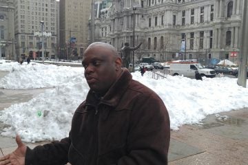  Philadelphia Streets Commissioner Donald Carlton says blowing and drifting snow is compounding the problem.  (Tom MacDonald) 