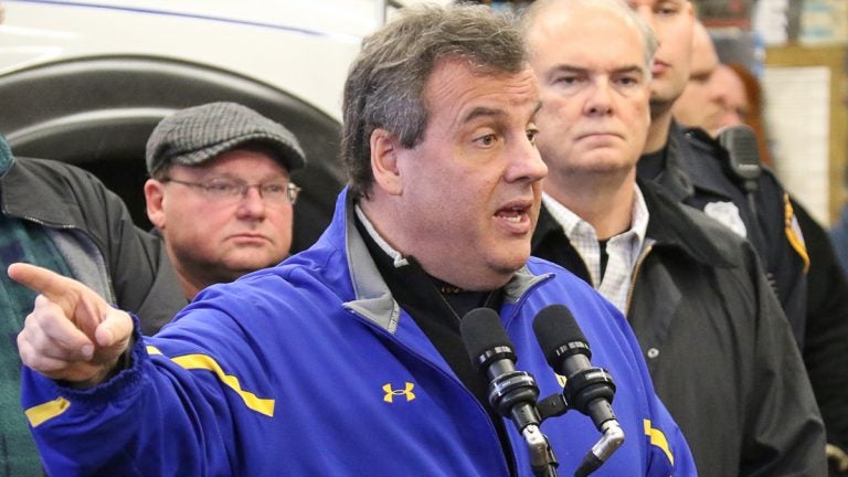  Governor Chris Christie at a news conference in Sayreville, NJ., on Jan 23, 2016(Governor's Office/ Mykwain Gainey) 
