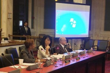 Philadelphia Council members hear about the level of lead in the city's water supply.(Tom MacDonald / WHYY)