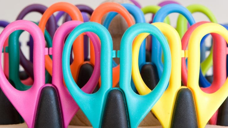 school supplies - colorful scissors