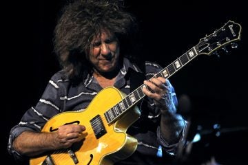 Pat Metheny will perform in Cape May this month. He's shown here at the Skopje Jazz Festival in Macedonia on Oct 24