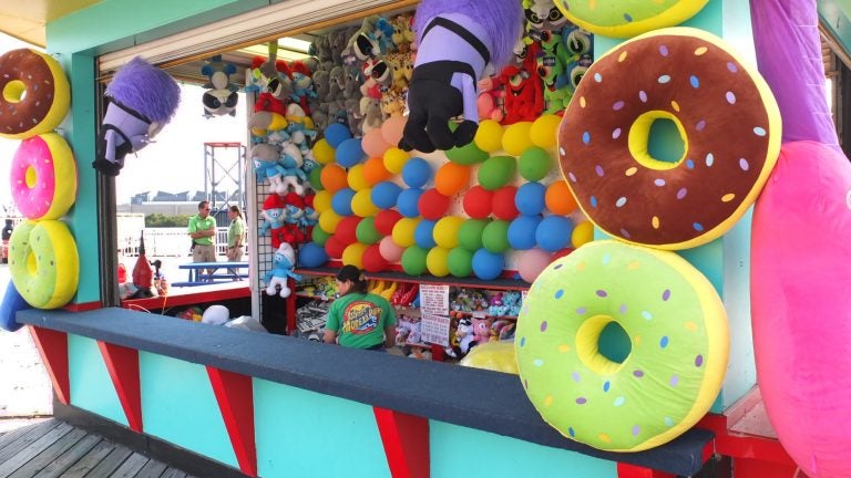 The old dart/balloon game in Wildwood