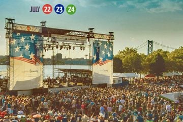 The XPoNential Music Festival is held on Camden's Waterfront. (Photo via EXPoNential website)