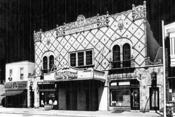 A high contrast stylized image of the Collingswood Theater