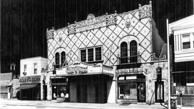 A high contrast stylized image of the Collingswood Theater