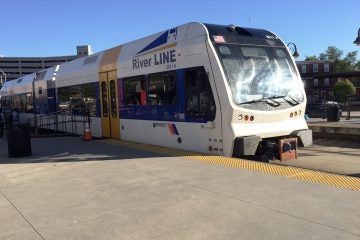 The River Line runs from Trenton to Camden. It is operated by NJ Transit. (Alan Tu/WHYY)