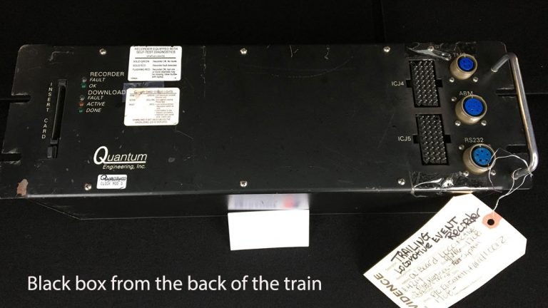 NTSB investigators say this data recorder was not functioning at the time of the crash. (Photo by NTSB)