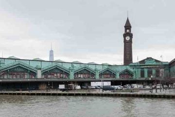 A view of the exterior of Hoboken Train station. (Big Stock photo)
