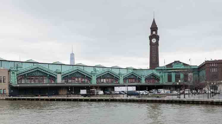 A view of the exterior of Hoboken Train station. (Big Stock photo)