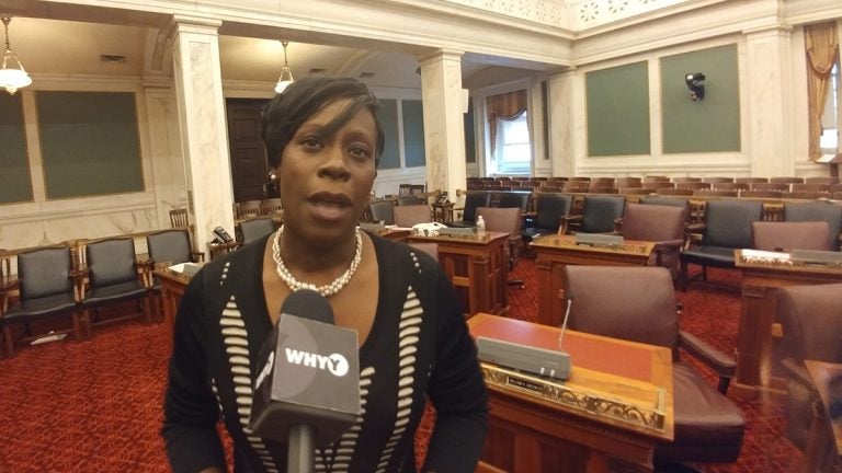 Councilwoman Cherelle Parker has proposed that a task force look into the possibility of a city-supervised retirement savings plan. (Tom MacDonald/WHYY)