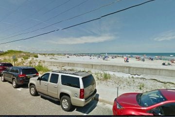 A view of the beach from 2nd and Ocean Avenues in North Wildwood