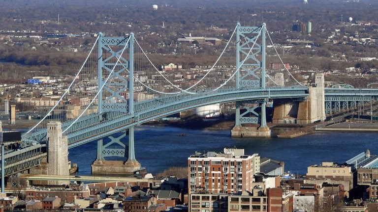 The Ben Franklin Bridge links New Jersey and Pennsylvania. (Big Stock file)