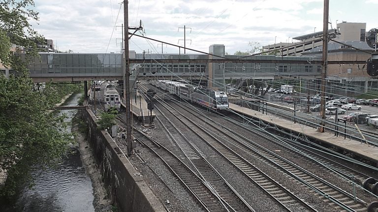 The tracks at the Trenton train station. (Alan Tu/WHYY