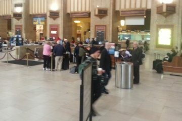  Passengers make their way through 30th Street Station in Philadelphia, Pa.  (Tom MacDonald/WHYY) 