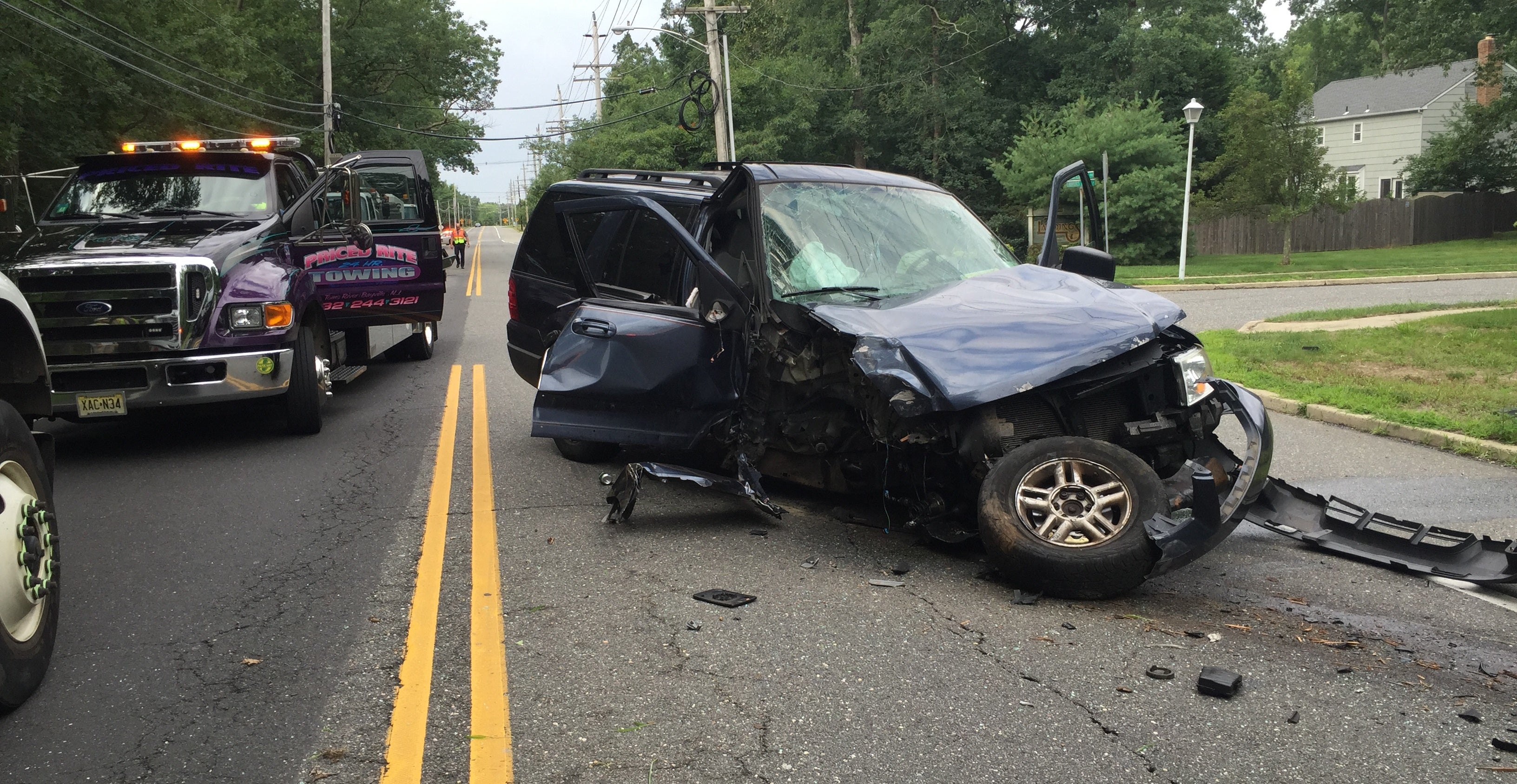 Whitesville Road in Toms River closed after driver strikes utility pole ...