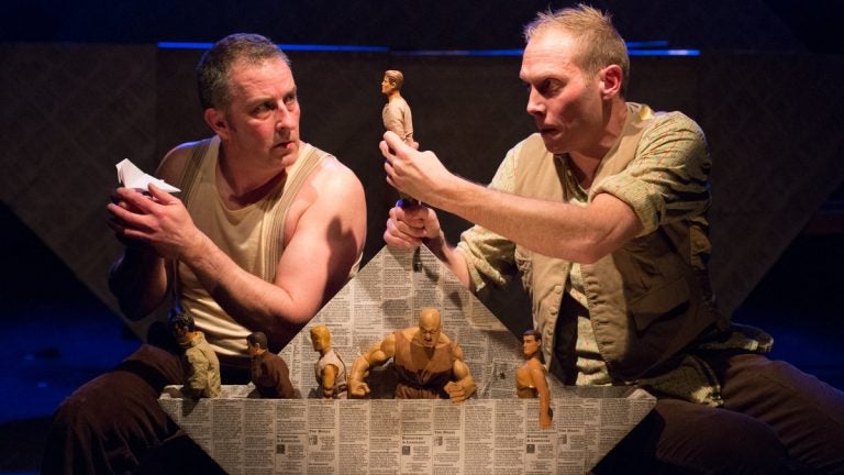  Tim Settle (left) and Simon Donaldson at People's Light & Theatre Company in 'Jason and the Argonauts.' (Photo courtesy of Mark Garvin) 