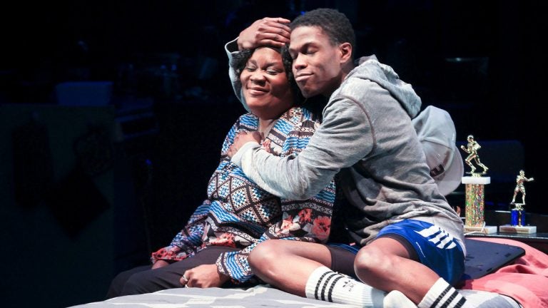  Catrina Ganey and Curtiss Cook Jr. in Philadelphia Theatre Company's production of 'brownsville Song.' (Photo courtesy of Paola Nogueras)  