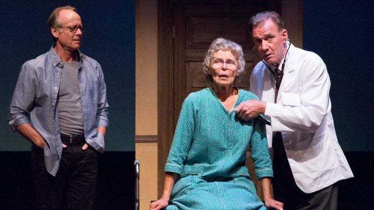  In the People's Light & Theatre production of 'How to Write a New Book for the Bible,' from left: Greg Wood, Alda Cortese, and Peter DeLaurier. (Photo courtesy of Mark Garvin) 