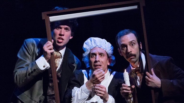  In Lantern Theater Company's production of 'The Hound of the Baskervilles' (from left): Daniel Fredrick, Damon Bonetti, and Dave Johnson. (Photo courtesy of Mark Garvin)  