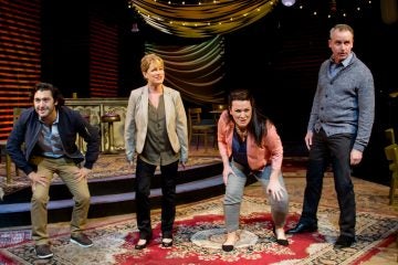  In Mazeppa Productions' 'Closer Than Ever,' from left: Will Connell, Deirdre Finnegan, Erica Scanlon Harr and Paul McElwee. (Photo courtesy of Kelly Anne Pipe Photography) 