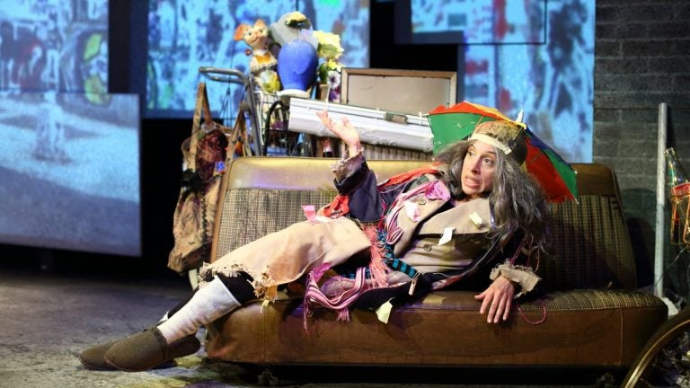  Tricia Alexandro as a bag lady, Trudy. She plays multiple characters in Cape May Stage's production of 'The Search for Signs of Intelligent Life in the Universe.'  