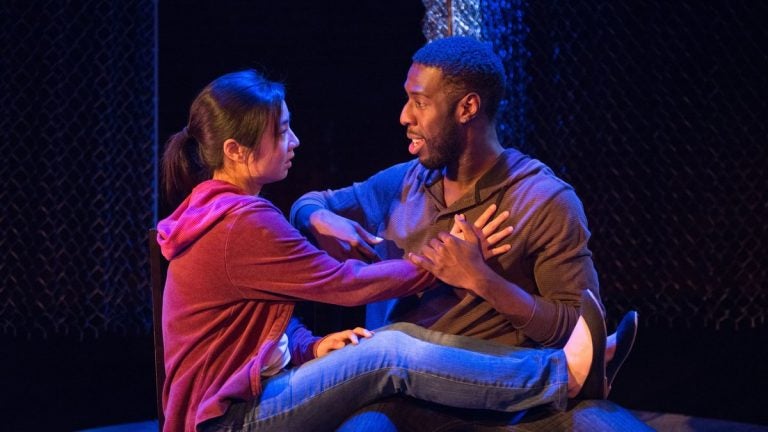  Bi Jean Ngo and Ashton Carter in Azuka Theatre's production of 'Lights Rise on Grace.' (Photo courtesy of AustinArt.org) 