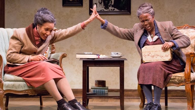 Perri Gafney (left) as Sadie Delany and Cherene Snow as Bessie Delany in Philadelphia Theatre Company's production of 'Having Our Say: The Delany Sisters’ First 100 Years.' (Photo courtesy of Mark Garvin)