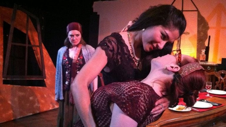  Amanda Grove (left), Jessica Gruver and Amanda Schoonover in Luna Theater Company's production of 'Brainpeople' 